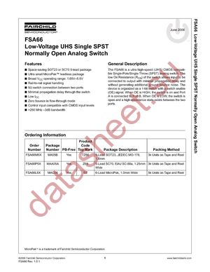 FSA66P5 datasheet  